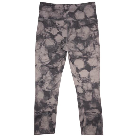 Athleta Leggings Womens S Gray Mid Rise Chaturanga Tie Dye Active Yoga - Picture 8 of 12